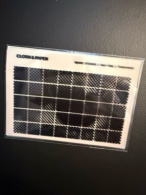 Cloth & Paper Square Half Tone Stickers 160